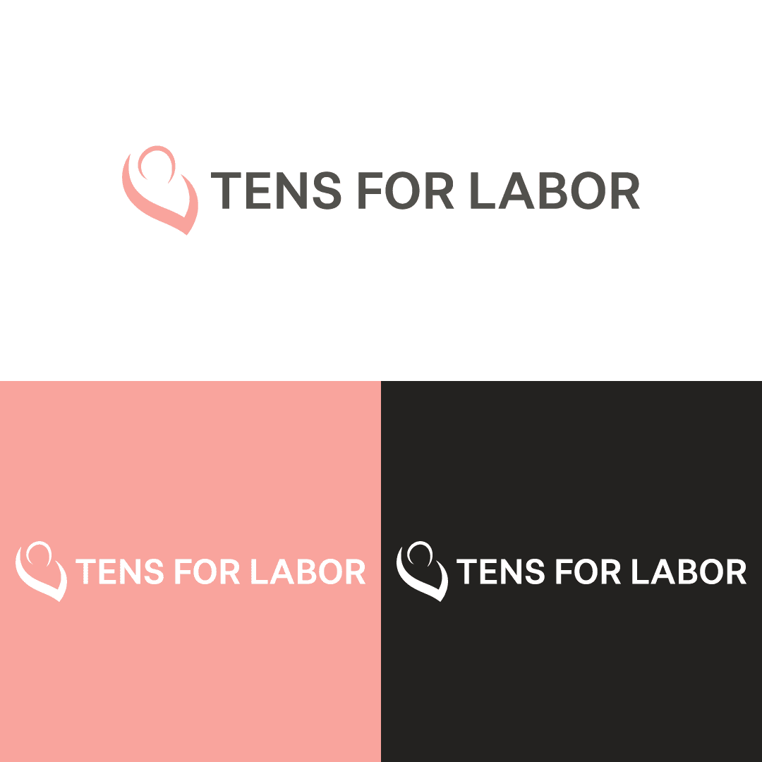TENS for Labor logo with heart graphic
