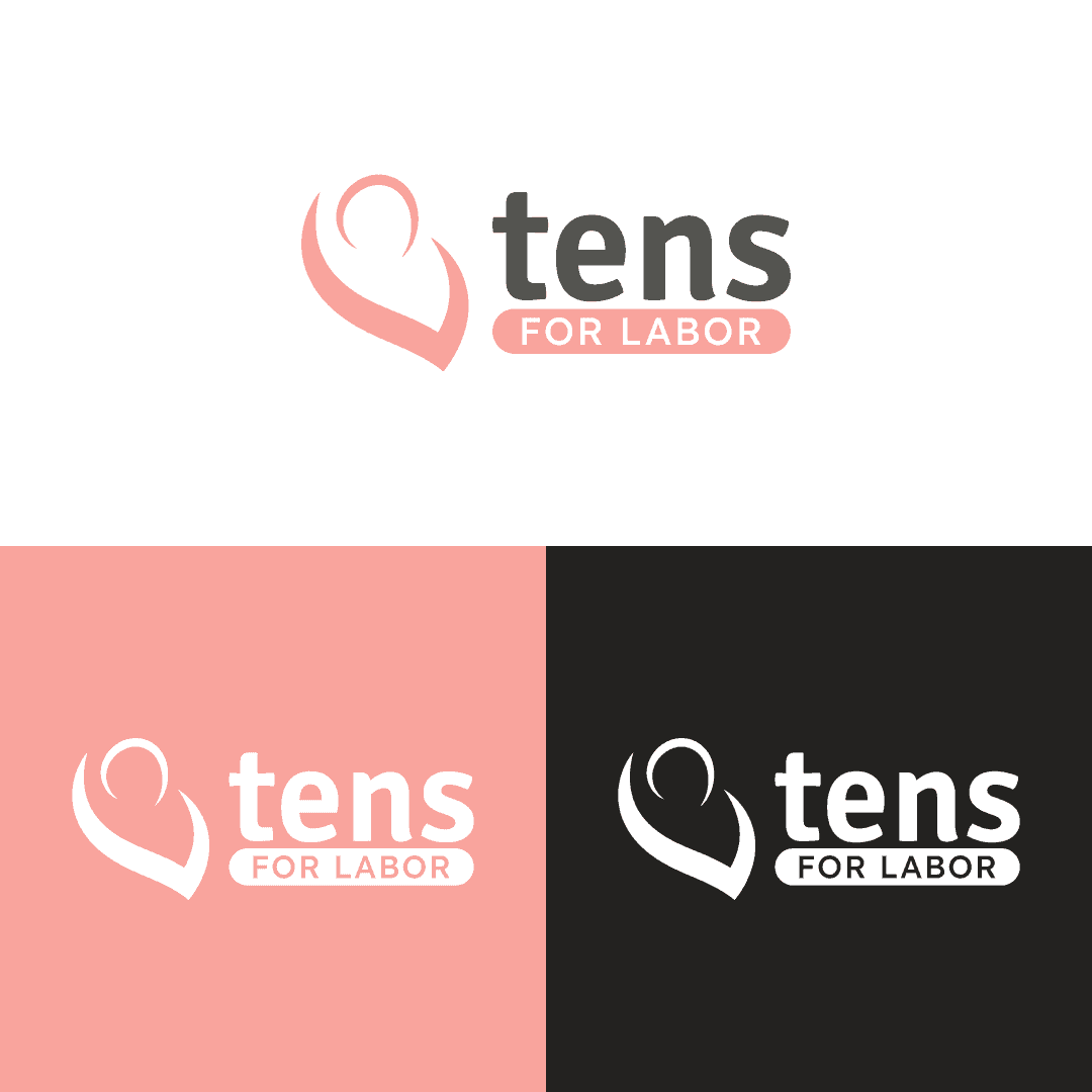 TENS for Labor logo variations in color and monochrome.